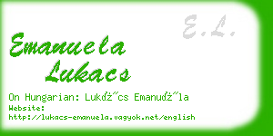 emanuela lukacs business card